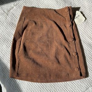 Altar’d State Brown Skirt - Buttons - NWT - XS